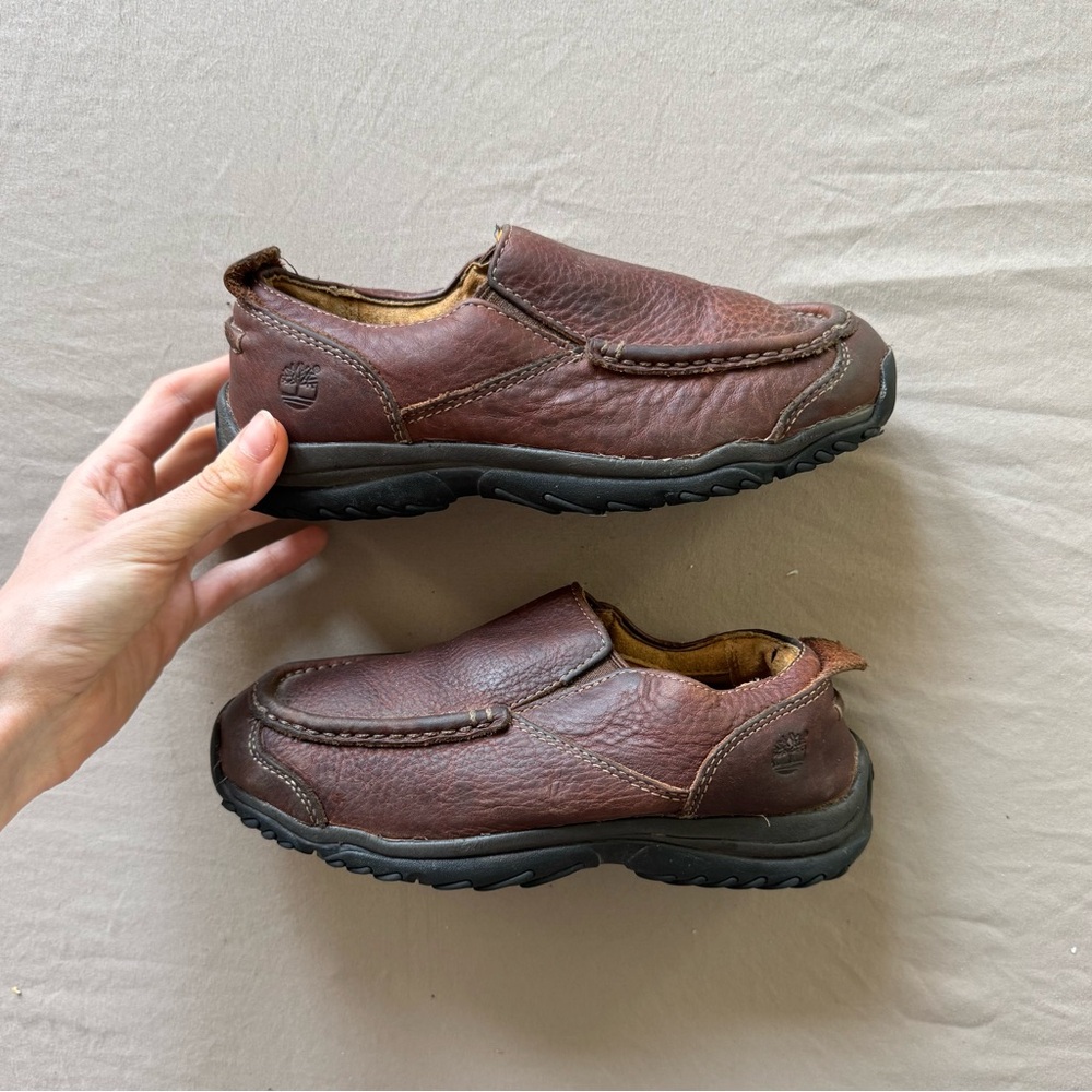 Kids Timberland Carlsbad Leather Casual Loafers